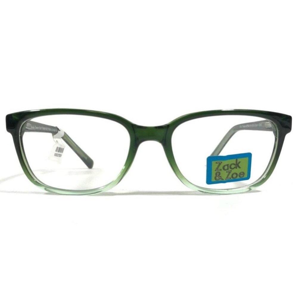 Zack & Zoe Run Tween 40 Green Kids Eyeglasses Frames Square Full Rim 46-15-130
